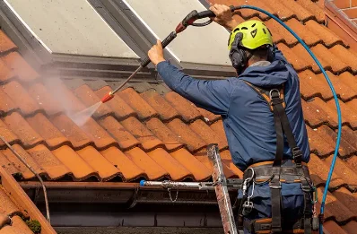 Démoussage et hydrofuge de toiture à Trilbardou